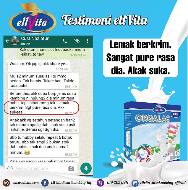 1001 khasiat ellVita ORGALAC ASLI yang korang kena tahu.