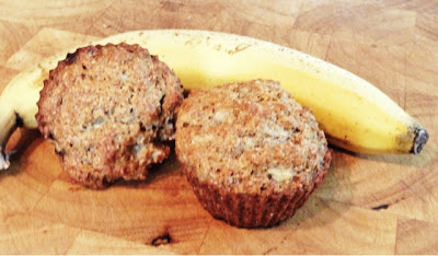 Healthy and Easy Whole Wheat Banana Muffins using Honey and Coconut Oil