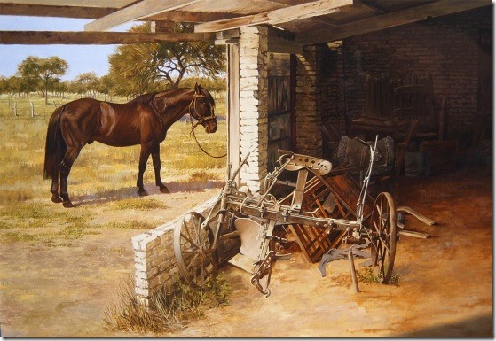 el galpon - Oscar Correa -ENKAUSTIKOS