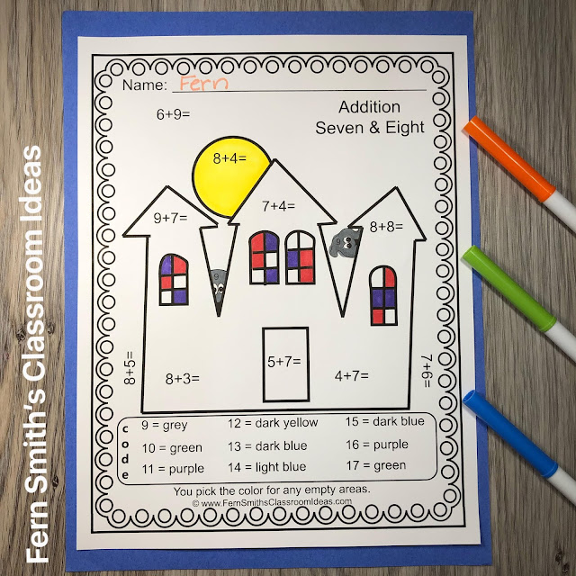 Grab These Adorable Halloween Color By Number Addition, Subtraction, Multiplication, & Division Bundle For Your Classroom Today!