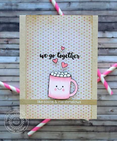 Sunny Studio Stamps: Mug Hugs Hot Chocolate Cocoa & Marshmallows card by Vanessa Menhorn.
