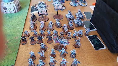 Warhammer battle report - Warhammer 40k - 9th Edition - White Scars vs Tzeentch Daemons - 2000pts - Tempest of War