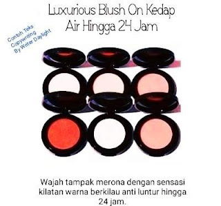 Contoh Copywriting pada Blush On