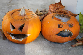 rotting pumpkins