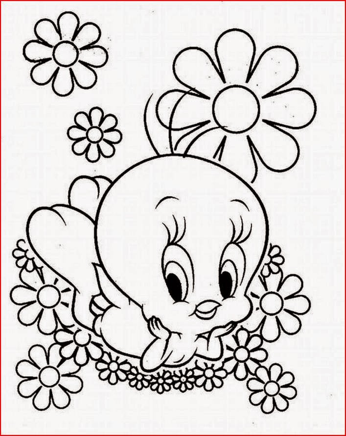 Download Coloring Pages: Tweety Bird free printable coloring pages ...