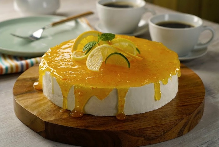 Receta de Cheesecake de Limón Naranjas y pomelo