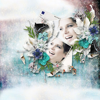 Layout created by Layouts by Angelique with the new Digital Scrapbooking Winter Holiday Collection by ButterflyDsign