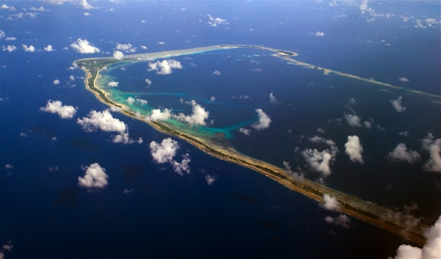 Pemandangan udara Majuro