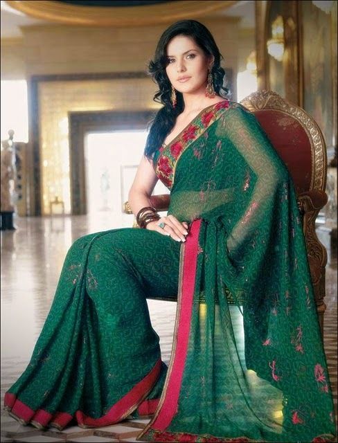 zarine khan in saree unseen pics