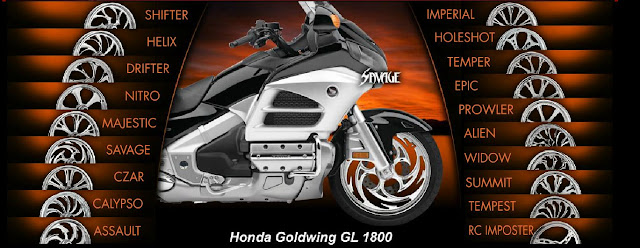 2013 HONDA GOLDWING AND F6B CUSTOM WHEELS