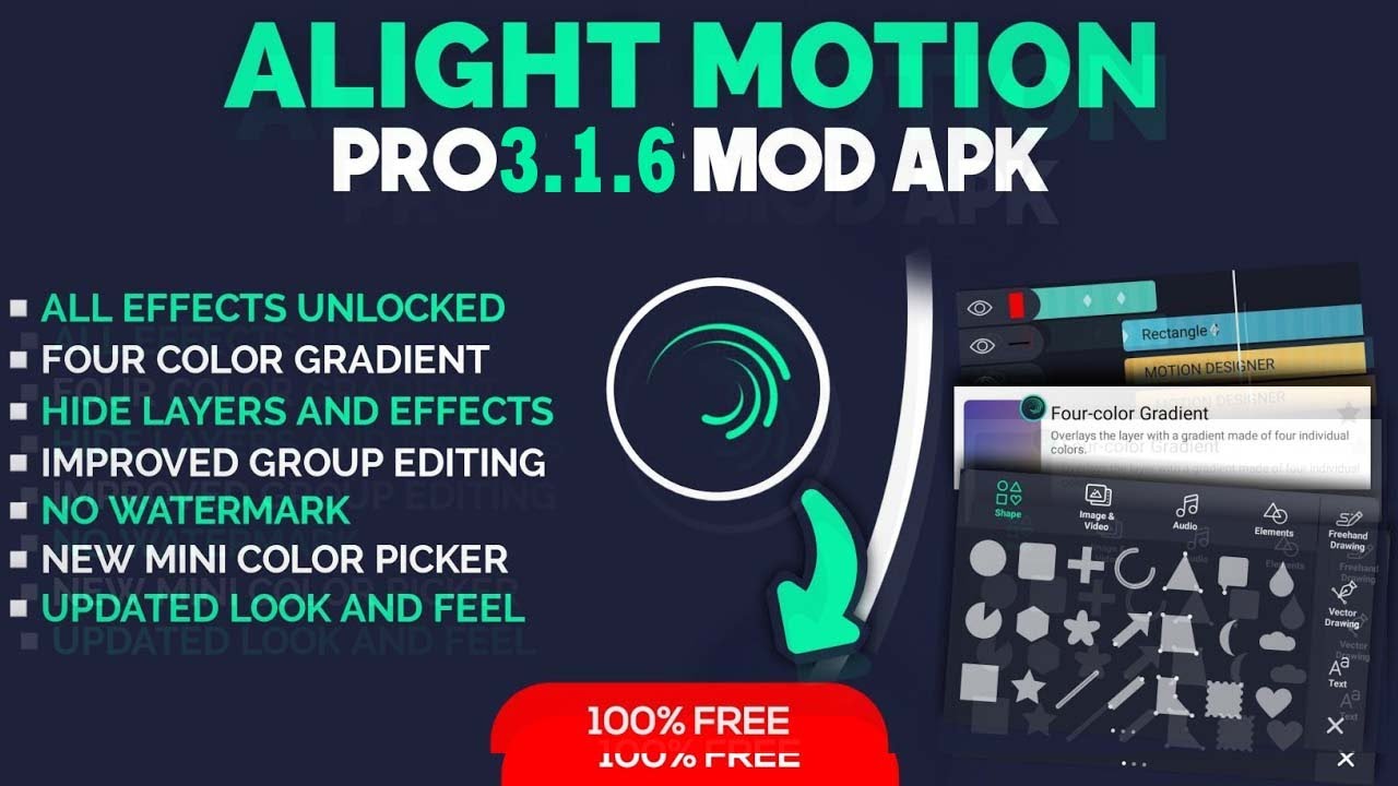 Download Apk Mod Alight Motion Pro 3.6.1 Unlock All, No Watermark  Pikipo