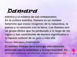significado del nombre Damara