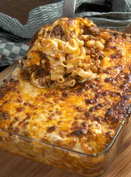 Cheesy Macaroni with Beef - Recipes, Menus, Cooking Articles & Food Guides