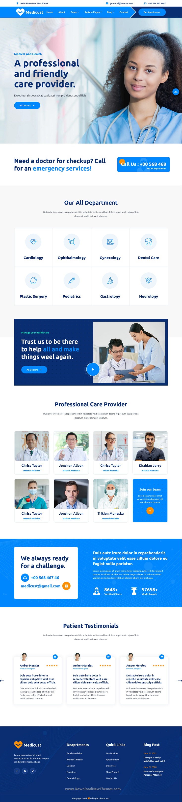 Medicust - Health and Medical HubSpot Theme