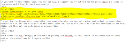 Random Post Iframe Widget For Blogger 101helper 1