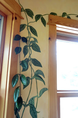 Hoya Vine Mural, Hoya vine, vine mural