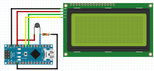 NTC Temperature Sensor With Arduino ESP 8266