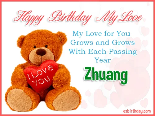 Zhuang Happy Birthday My Love