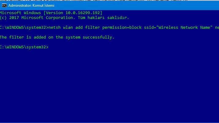Komut İstemi'ni Kullanarak Windows 10'da WiFi Ağına Nasıl İzin Verilir veya Engellenir?