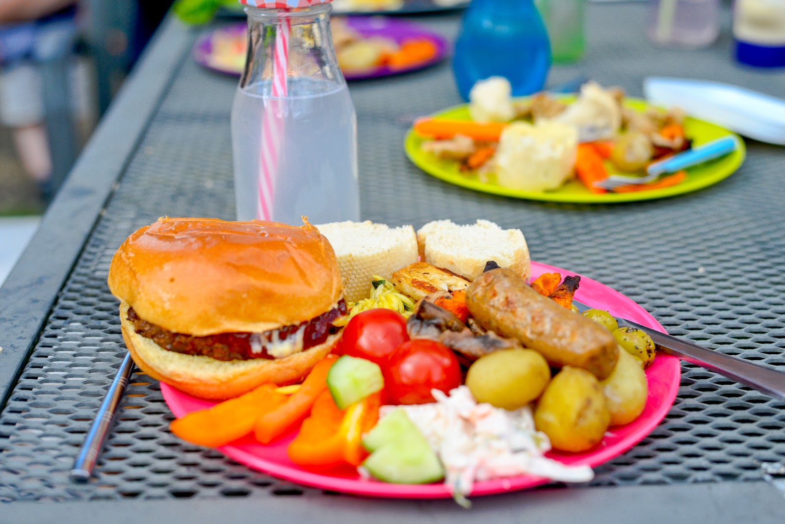 family bbq, vegetarian bbq, robinsons squash, 