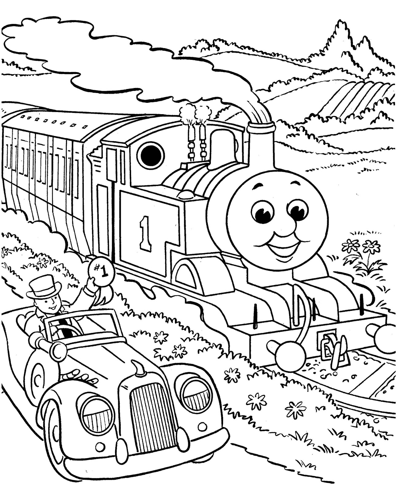 Free for a 1 year old boy coloring pages