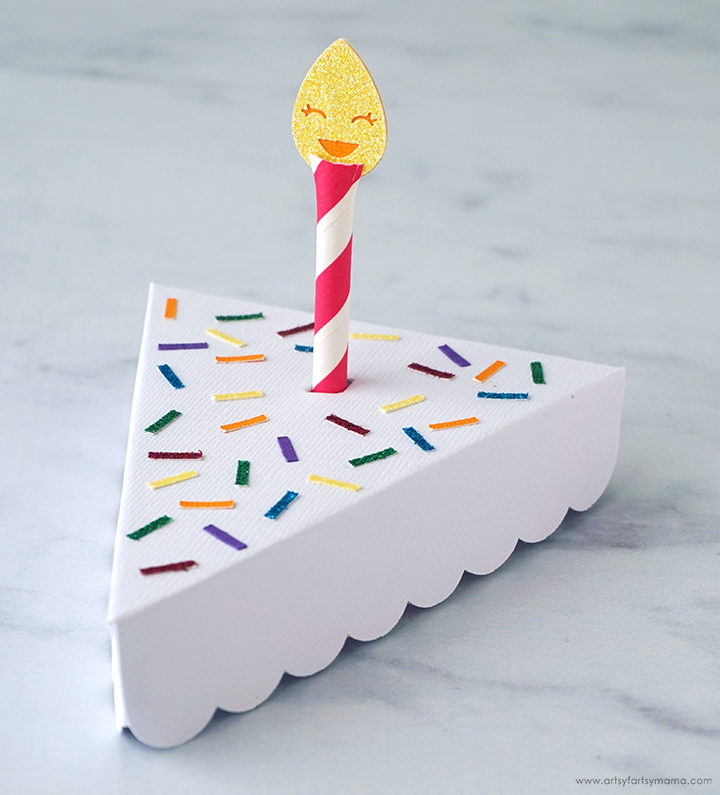 DIY Birthday Cake Box Top