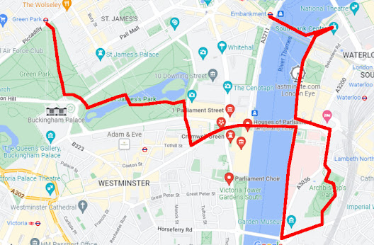 ロンドン市内散策マップ