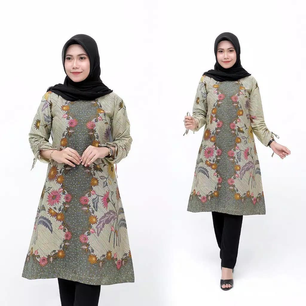  Model  Tunik  Batik Cantik  Terbaik 2022 Desain Mewah Dan Modern Model  Baju Terbaru