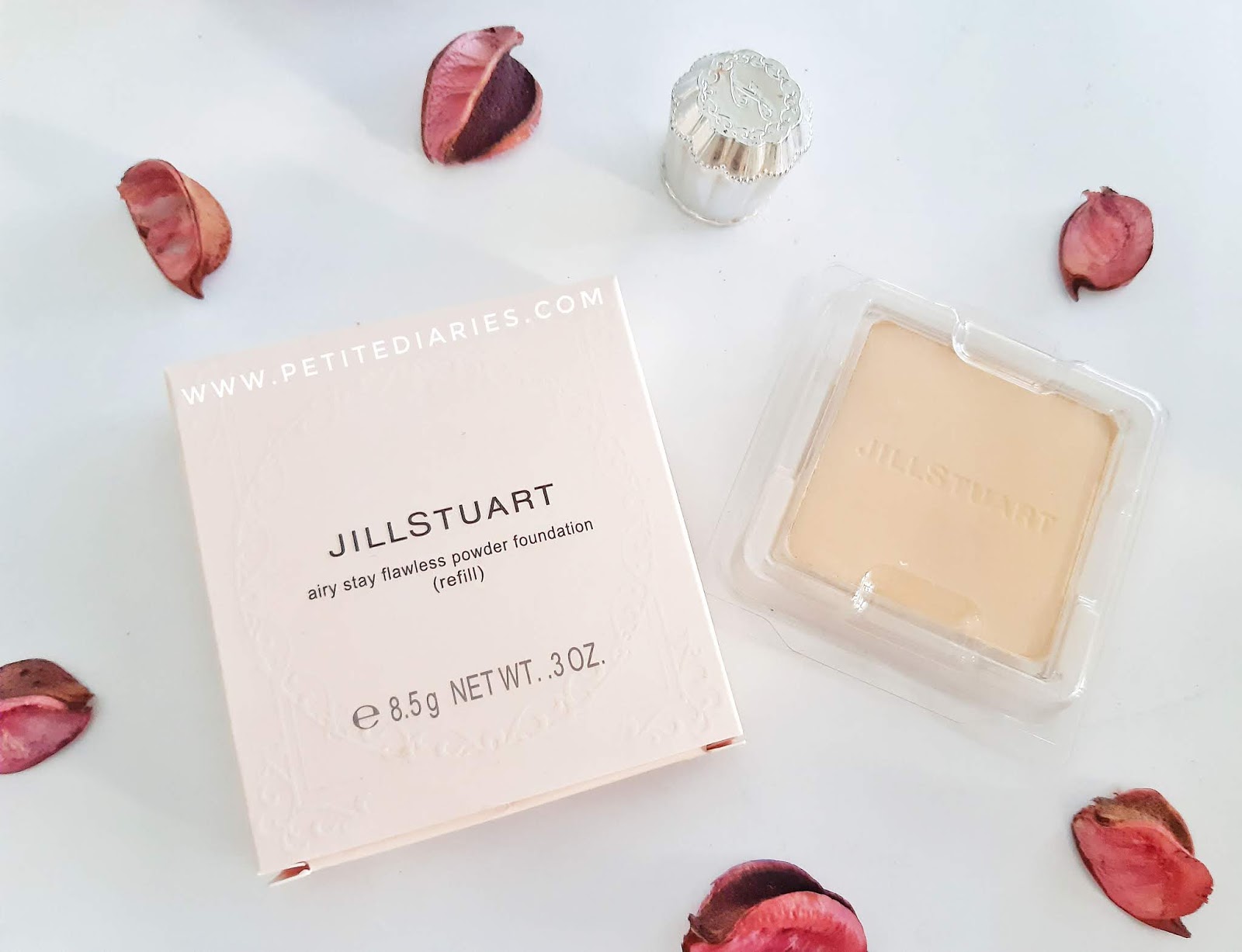 review jill stuart beauty airy stay flawless powder foundation