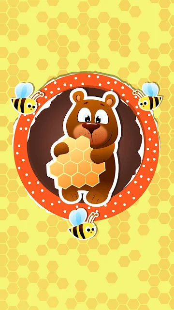 Ilustração Infantil De Urso Mel Para Download Gratuito é um papel de parede infantil exclusivo de ultra-alta definição HD disponível para download em resolução 4K.