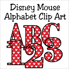 Decorate your Disney Scrapbook pages or Disney crafts with this cute Mickey Mouse alphabet.  With a png background and all 26 letters as well as number 0-9, you'll be crafting with the Mouse in perfect Disney style.