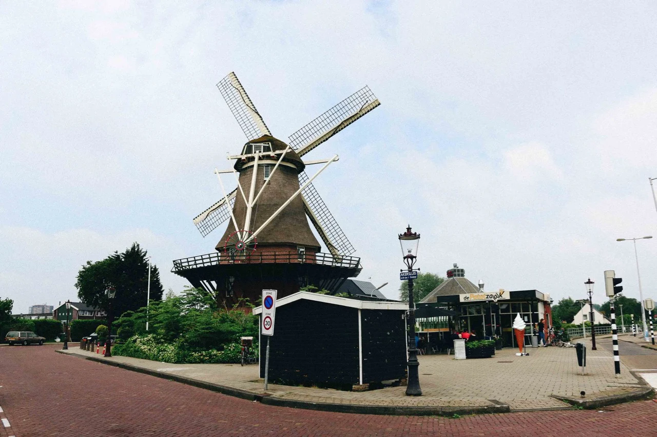 windmill in Amsterdam