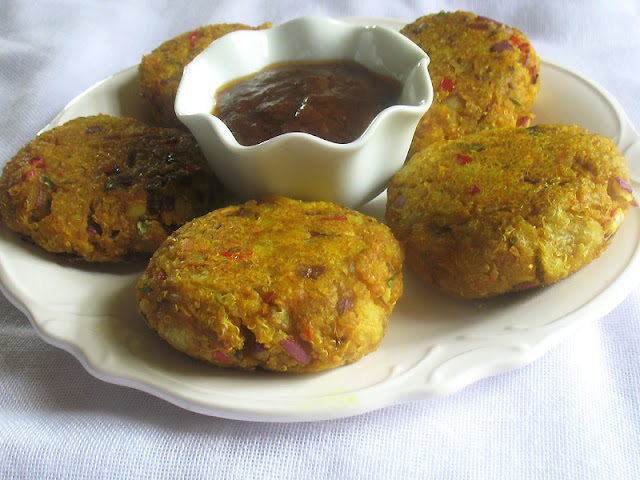 Indian-Style Quinoa Potato Patties