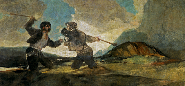 Duelo com Mocas, Francisco Goya, Museu do Prado, Madri