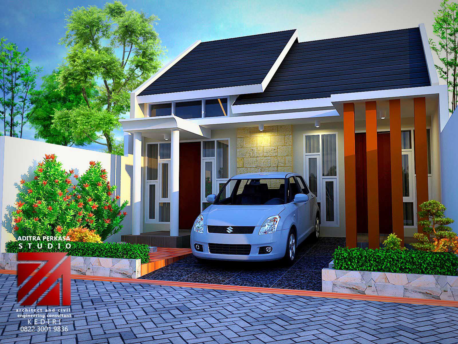 Model Rumah Minimalis Ukuran 8x15 Wallpaper Dinding