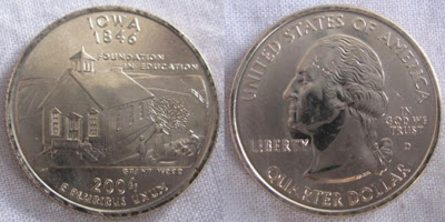 usa iowa state quarter