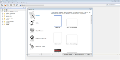 How to create a report in jasper ireport