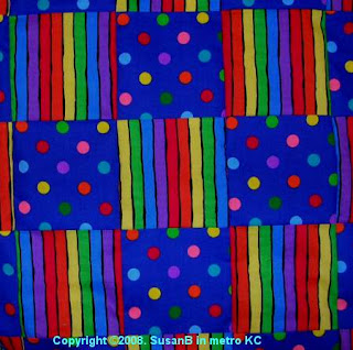 rainbow squares quilt top