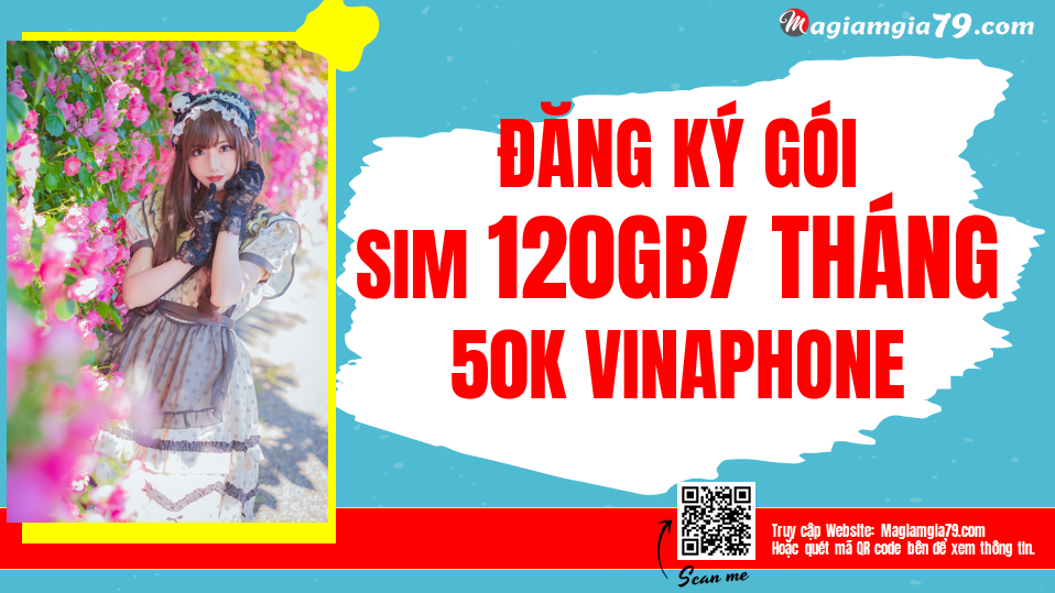 Đăng ký Gói Sim 4G Vinaphone 120GB/tháng 50k