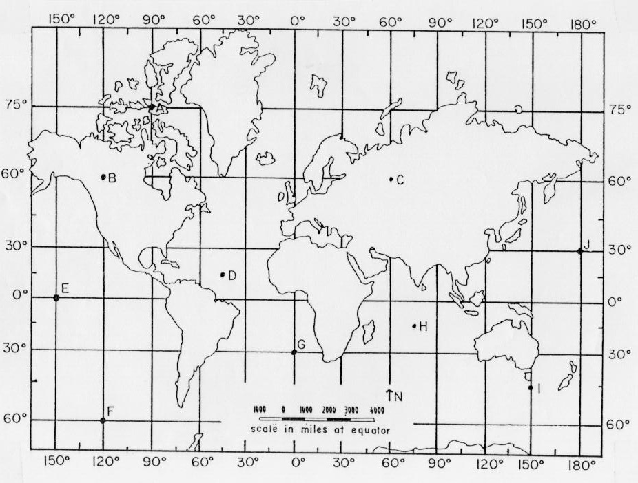 World Map With Latitude And Longitude