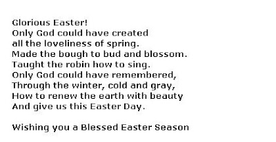 Easter Verses Poems Quotes 