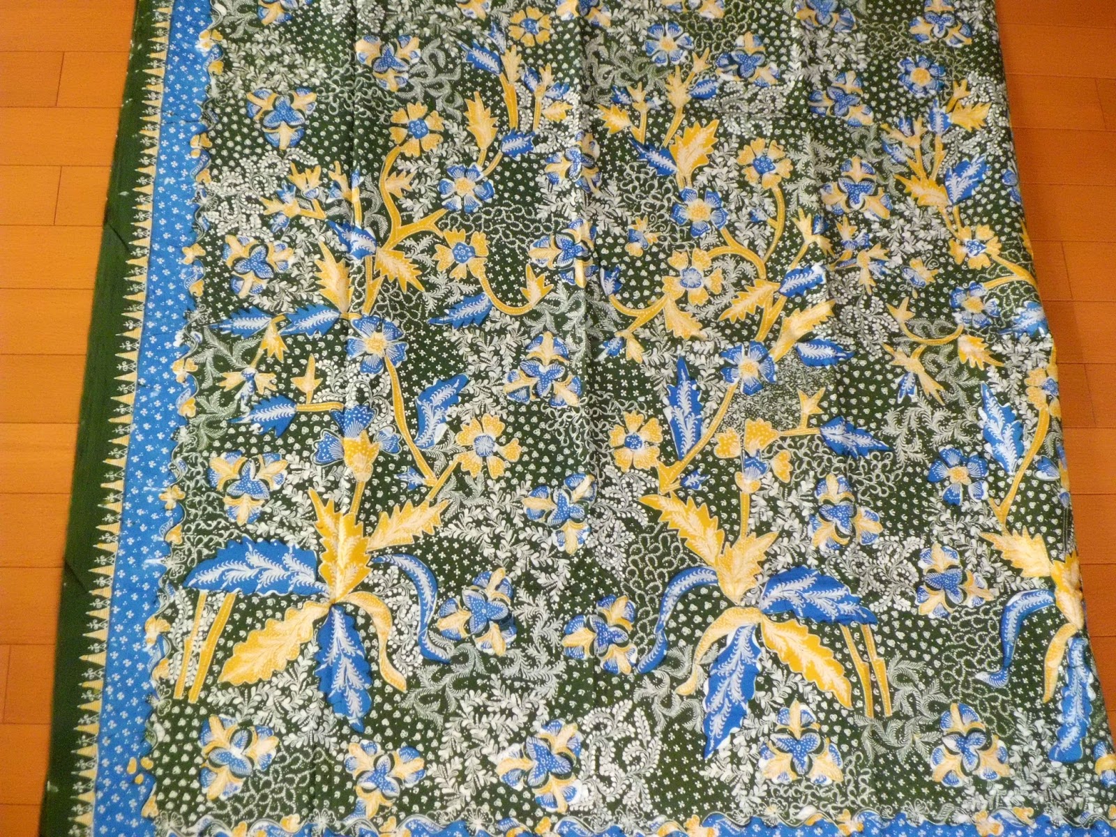 HandcraftKu Colorful Floral Indonesian Batik  Fabric  Cotton