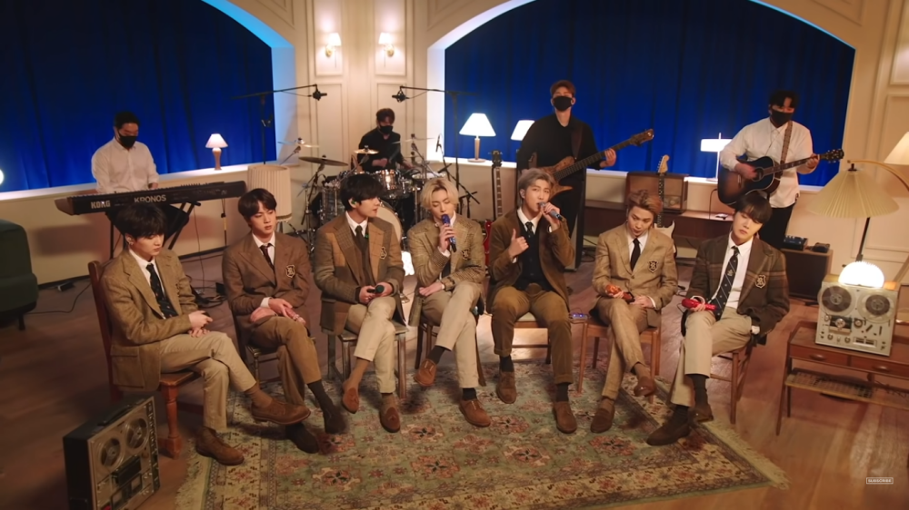 BTS Performs Songs on 'BE' Album With Different Colors on 'MTV Unplugged'