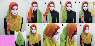 Cara Memakai Jilbab Pashmina Mudah