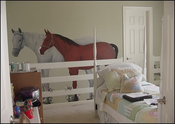 bedroom - horse bedroom decor - horse themed bedroom decorating ideas ...