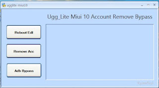 Ugg Lite Miui 10 Account Remove Bypass Tool 