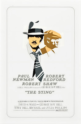 The Sting, starring Paul Newman and Robert Redford, movie poster