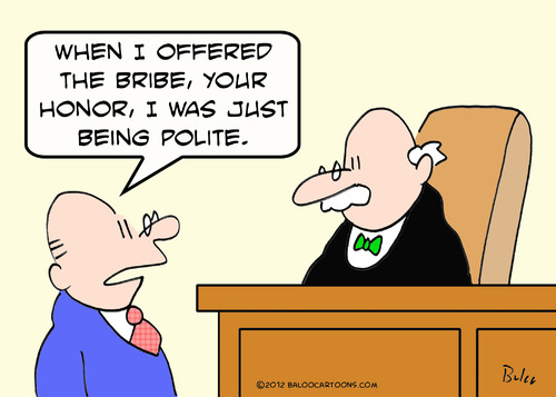 Image result for bribery cartoon