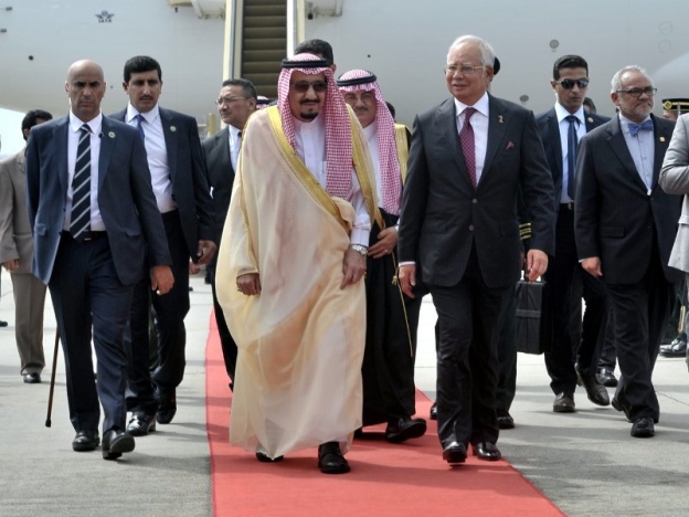 Raja Salman disambut Perdana Menteri Datuk Seri Najib Tun Razak 