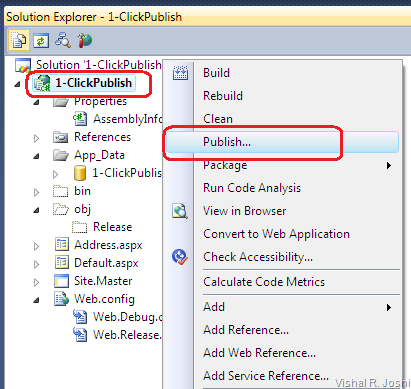 Right Click Publish